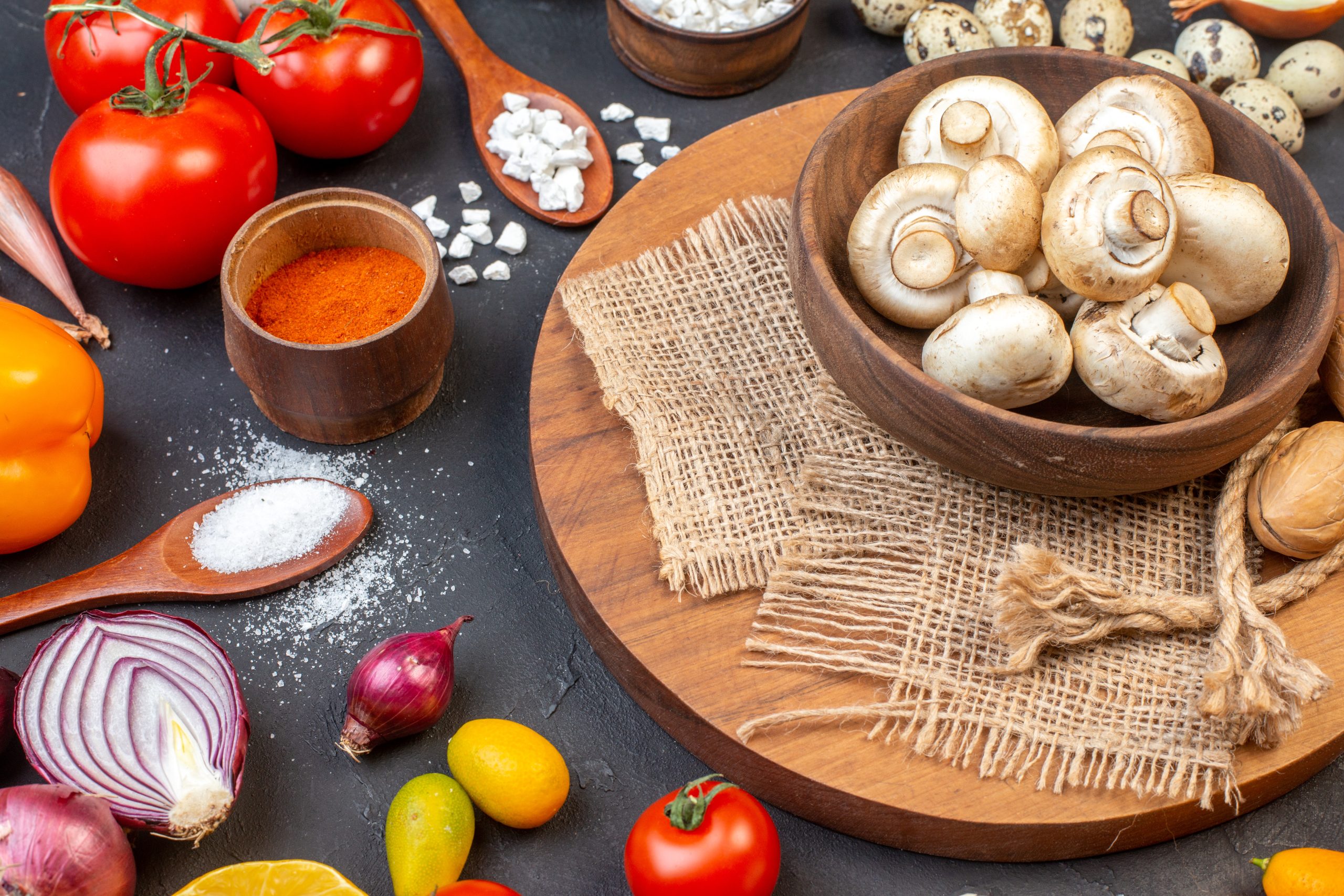 Artisan mushroom products with farm-to-table mushrooms including Lion’s Mane and oyster varieties for healthy gourmet foods