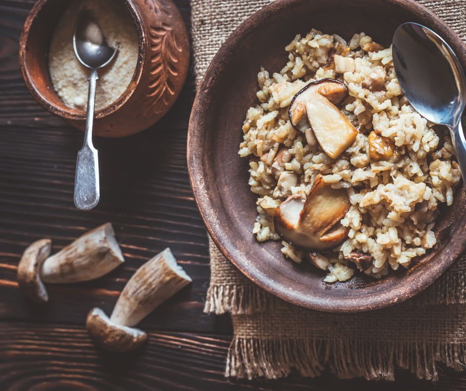 Fresh FarmSmart mushrooms used in gourmet cooking recipes